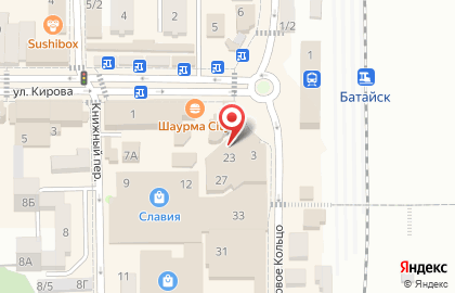 Мясной гастроном в Батайске на карте