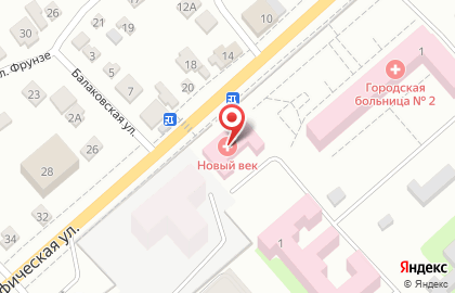 Энгельсская Городская Больница №2 на Полиграфической улице на карте