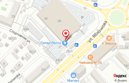 Банкомат ВТБ на улице Яблочкова, 2в на карте