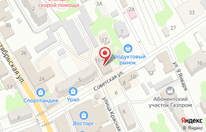 Аптека Лекарь, аптека на Советской улице на карте