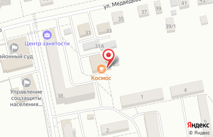 Кафе Космос на улице Терешковой на карте