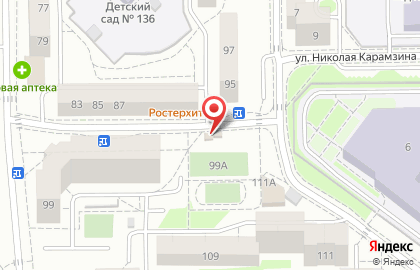 Пекарня Русский хлеб на Николая Карамзина, 111в на карте