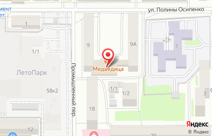 Детский центр Актив в Промышленном переулке на карте