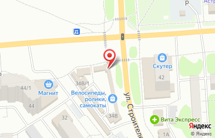 Магазин товаров для рыбалки и отдыха Рыбак на улице Строителей на карте