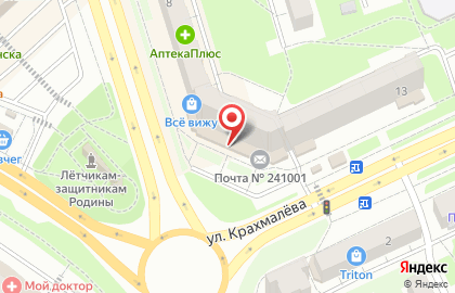 Совкомбанк в Брянске на карте