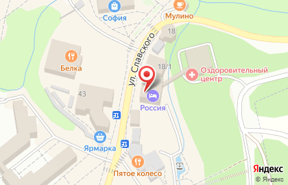 Бизнес-отель Россия на карте