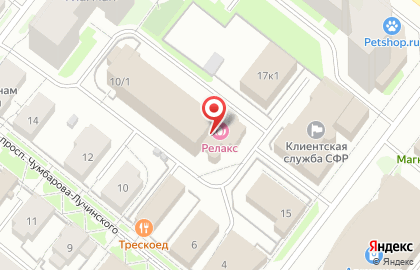 Сауна Relax в Архангельске на карте