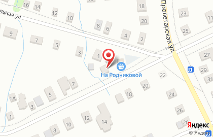 Продуктовый магазин На Родниковой на карте