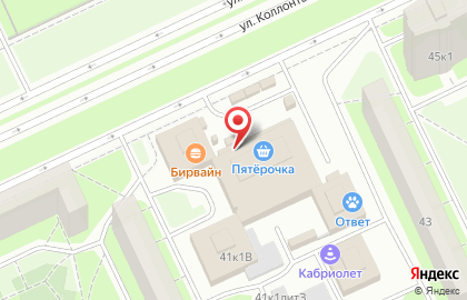 Магазин смешанных товаров на проспекте Большевиков на карте