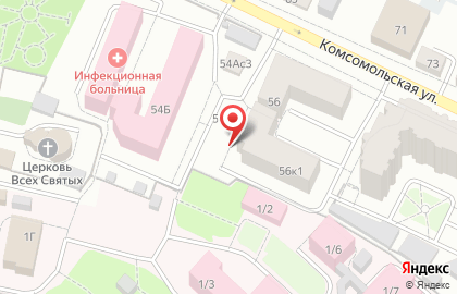 Кафе-пекарня Булка на Комсомольской на карте