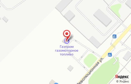 Газпром газомоторное топливо, АГНКС на Революционной улице на карте