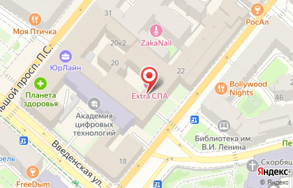 Санкт-Петербургский городской ломбард на Большой Пушкарской улице на карте