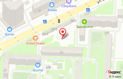 Радуга на улице Воронова на карте