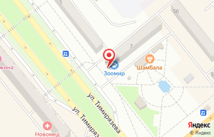 Социальный магазин Раздолье на улице Тимирязева на карте