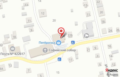Супермаркет Пятёрочка на улице Ленина на карте
