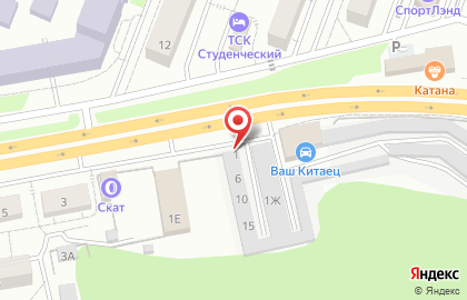 Шиномонтажная мастерская на Студенческой улице на карте