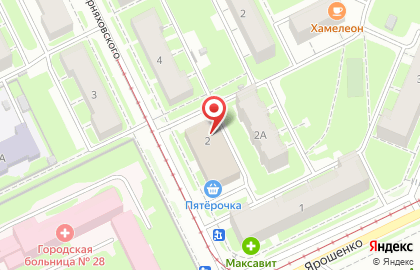 Магазин текстиля на ул. Черняховского, 2 на карте