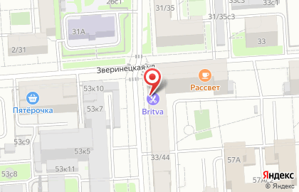 Супермаркет здорового питания ВкусВилл на Фортунатовской улице на карте