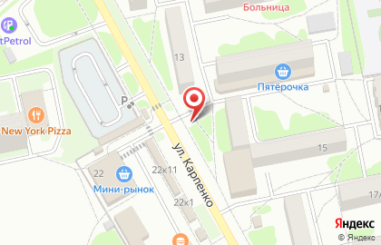 Магазин живой рыбы на улице Карпенко на карте