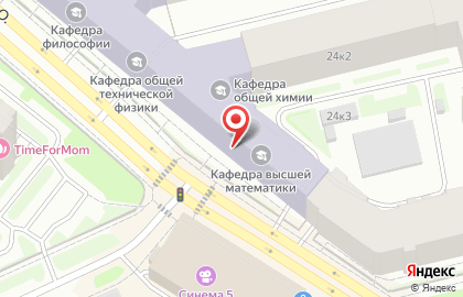 Санкт-Петербургский горный университет в Василеостровском районе на карте