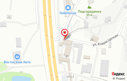 Оптовая компания на улице Клары Цеткин на карте