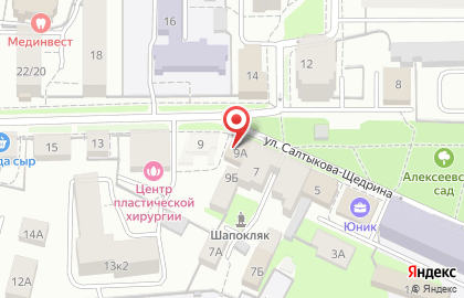Книжный магазин Фолиант на улице Салтыкова-Щедрина на карте