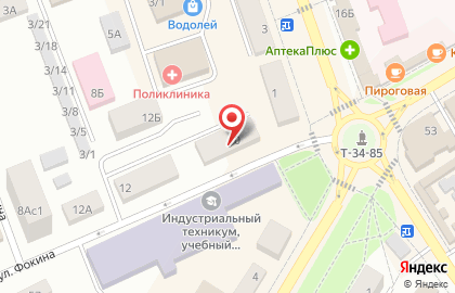 Служба заказа легкового транспорта Везёт на улице Фокина на карте
