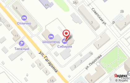 Автостоянка Сибирия на карте