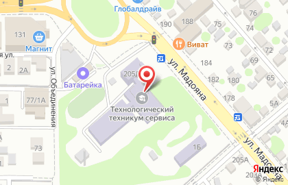 Ростовский Технологический Техникум Сервиса на карте