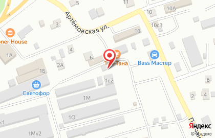 Автомагазин Автомиг на Озёрной улице на карте