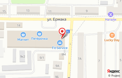 Автосервис FIT SERVICE на улице Островского на карте