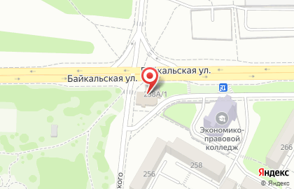 Лена на Байкальской улице на карте