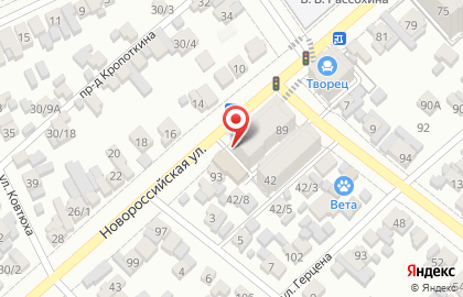 Оптовая компания Интрейд на ​Новороссийской на карте