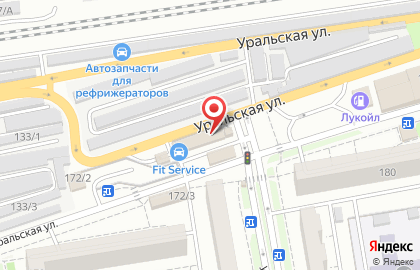 Автосервис FIT SERVICE на Уральской улице на карте