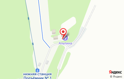Горнолыжная база Альпина на карте