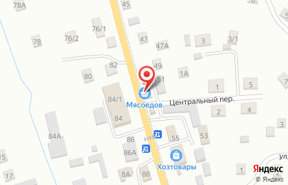 Мясной павильон на Советской улице на карте