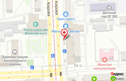 Магазин цветов в Челябинске на карте