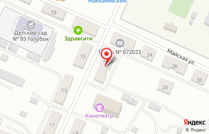 Избирательный участок №427 на улице 40 лет Октября на карте