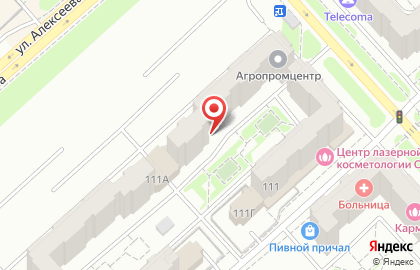 Центр медицинской косметологии ОК на улице Алексеева на карте