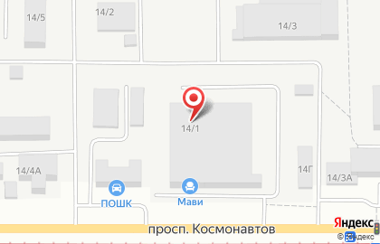АЗС на проспекте Космонавтов на карте
