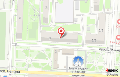 Автосервис АвтоМаляр на проспекте Ленина на карте