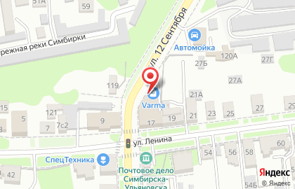 Компания VARMA.Мото73 в Ленинском районе на карте