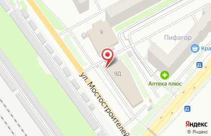 Супермаркет Метрополис в Кургане на карте