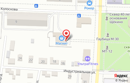 Магазин тканей и штор на улице Колоскова на карте