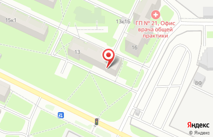 Продовольственный магазин в Московском районе на карте