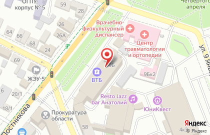 ООО Газпром межрегионгаз Оренбург на улице Постникова на карте