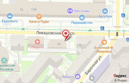 Супермаркет Пятёрочка в Санкт-Петербурге на карте