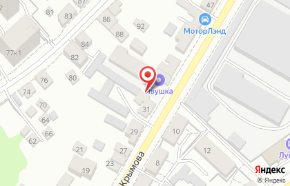 Натали на улице Крымова на карте