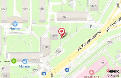Фаэтон на улице Космонавтов на карте