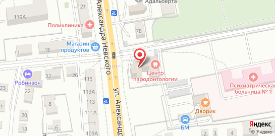 Медицинский центр МЕДиКО на улице Невского на карте